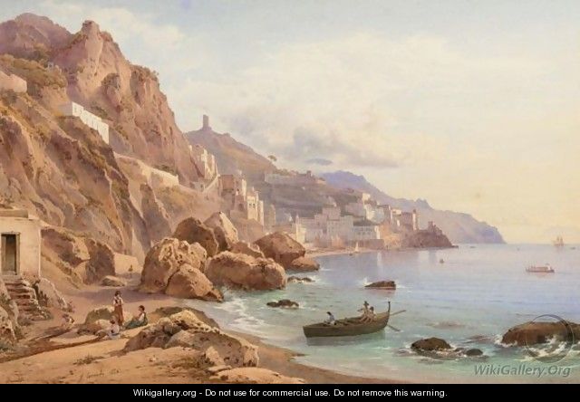 Amalfi, Veduta Del Golfo - Hermann David Salomon Corrodi