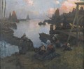 Fishing Harbour In Brittany - Fernand Marie Eugene Legout-Gerard