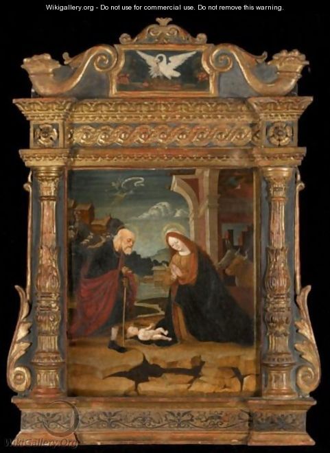 The Holy Family, With The Annunciation To The Shepherds In The Background - North-Italian School