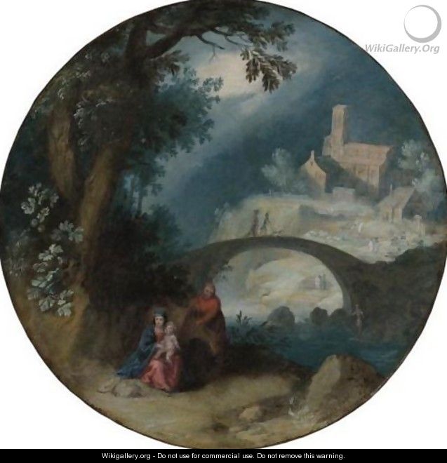 Rest On The Flight Into Egypt - (after) Pietro Mera
