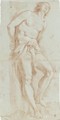 Study Of A Male Nude As St. Sebastian - Bolognese School