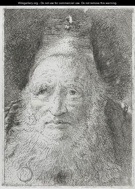Testa Di Vecchio Barbuto. 1770 - Giovanni Domenico Tiepolo