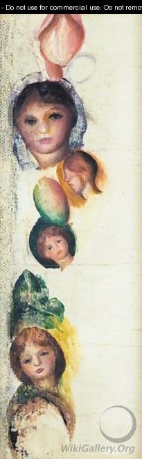 Etude De Visages - Pierre Auguste Renoir