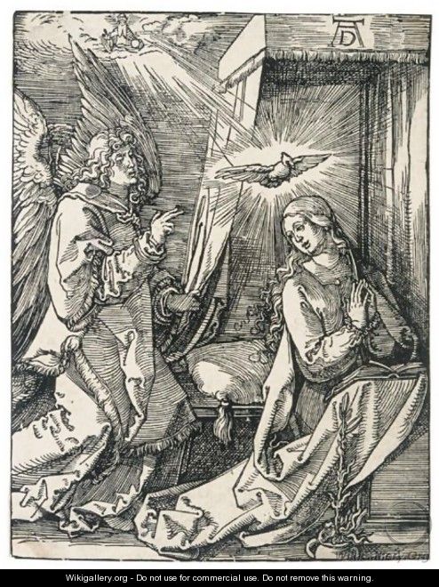 The Annunciation, From The Small Passion - Albrecht Durer
