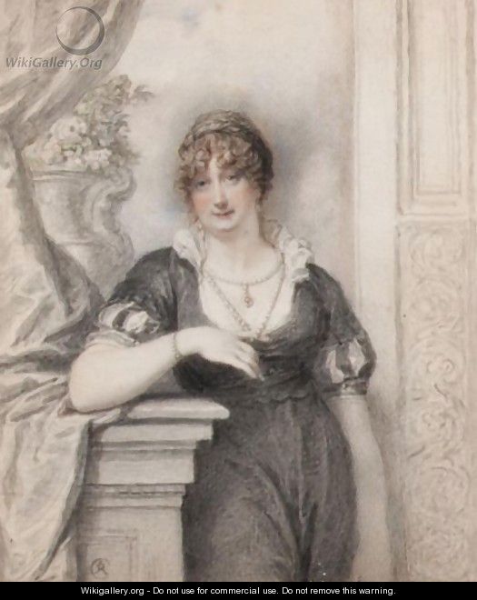 Portrait Of A Lady, Said To Be Charlotte, Marchioness Of Townshend - Richard Cosway