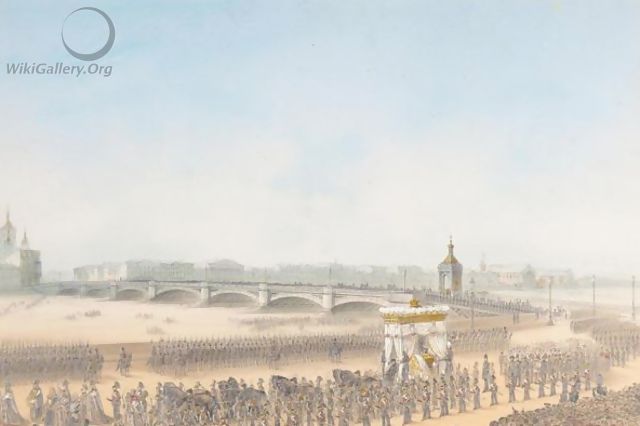 The Funeral Of Tsar Nicholas I, 1855 - Josef Iosefovich Charlemagne