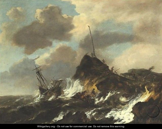 Stormy Seascape - (after) Jacob Van Ruisdael