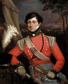 Portrait Of An Officer Of A Grenadier Infantry Company - English School