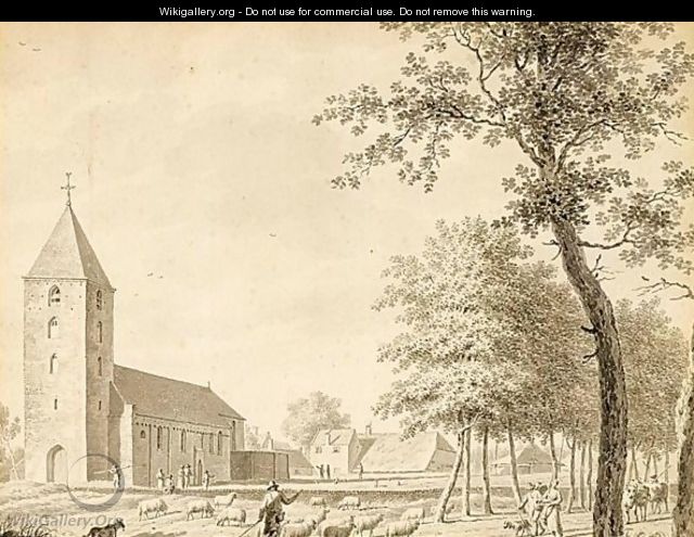 A View Of The Church Of Leusden - Jordanus Hoorn