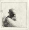 Bust Of An Old Bearded Man, Looking Down, Three Quarters Right - Rembrandt Van Rijn