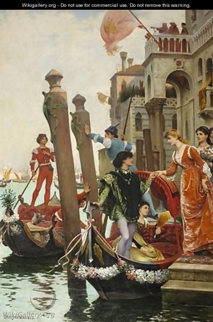 Morning Of A Day Of Feast In Venice On Xvth Century - Jacques-Clement Wagrez