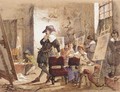 Artist in his studio - Count Alexandre Thomas Francia