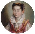 Portrait Of A Girl, In A Pink Embroidered Dress, Wearing A Coral Necklace - Lavinia Fontana