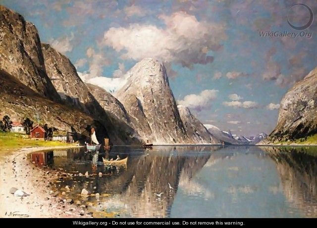 A Fjord In Summer - Adelsteen Normann
