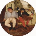 A Proverb Scene - (after) Pieter The Younger Brueghel