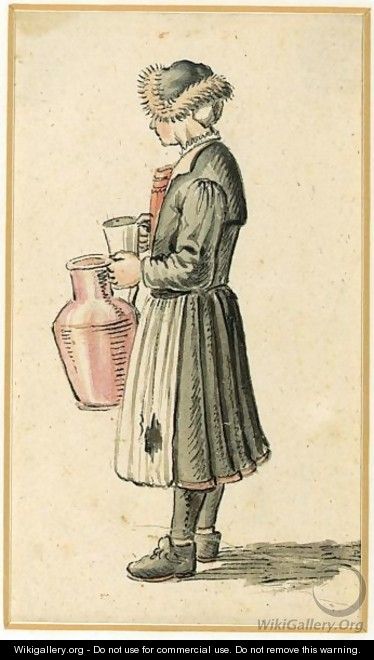 A Milkmaid - Hendrick Avercamp