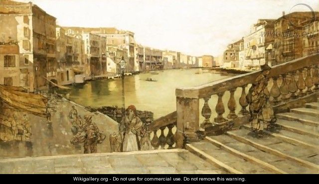 Il Canal Grande Dal Ponte Di Rialto - Guglielmo Ciardi