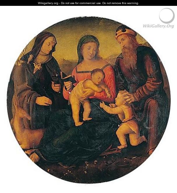 The holy family - Italian Unknown Master