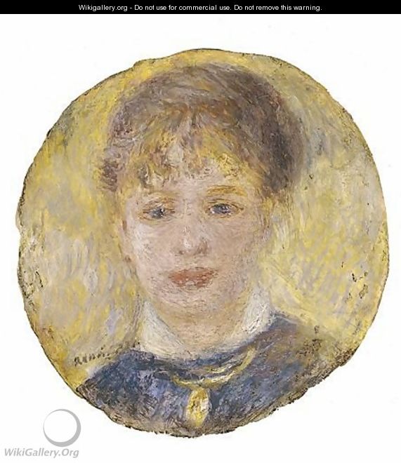Tete De Femme (Jeanne Samary) - Pierre Auguste Renoir
