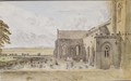 A landscape with a church - Dr. William Crotch
