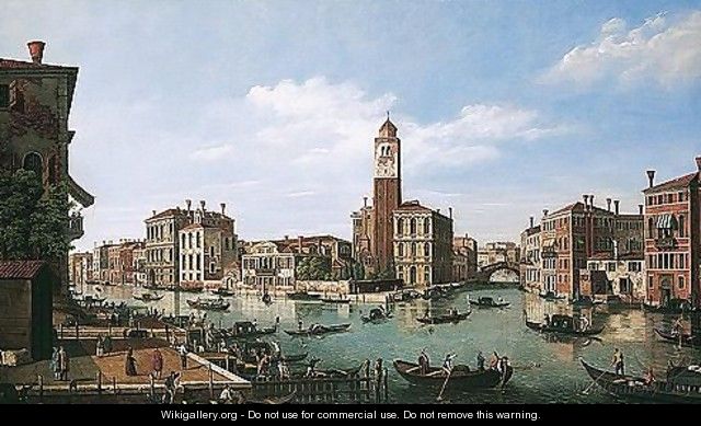 A View On The Grand Canal, Venice With Church Of Saint Geremia And The Entrance To The Cannaregio - William James