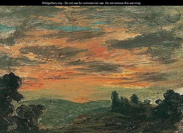 A View Of A Sunset - (after) John Linnell