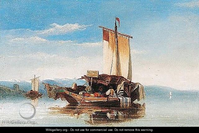 A Zurich Fishing Boat - William James Muller