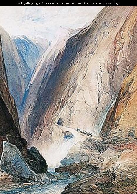 The Entrance To The Gorge Of Gondo, Simplon - William Callow