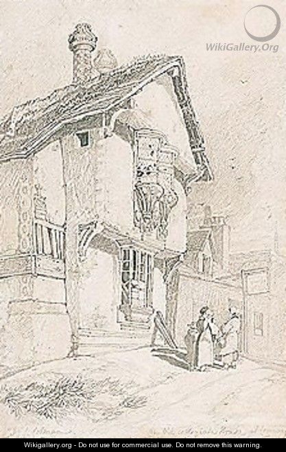 An Old Collegiate House At Conway - John Sell Cotman