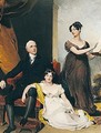 Portrait Of Charles Binny (D.1822) With His Daughters - Sir Thomas Lawrence