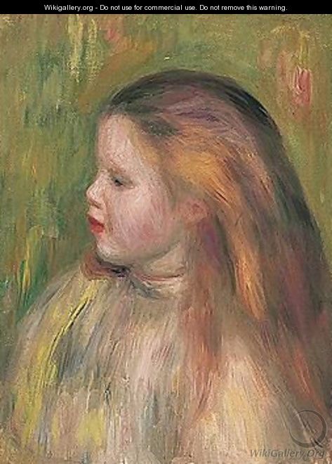 Portrait of a girl 4 - Pierre Auguste Renoir