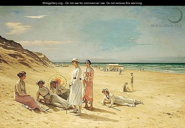 Sommerdag Pa Stranden, Lonstrup (Summer Day On Lonstrup Beach) - Niels Schiottz-Jensen