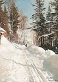 Snedaekket Sti I Skoven (Snowy Pathway In The Woods) - Peder Monsted