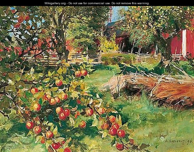 Vanhasta Hedelmatarhasta (From The Old Fruit Garden) - Albert Edelfelt
