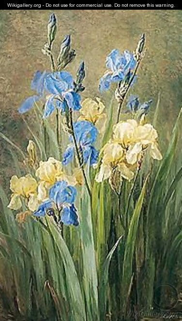 Opstilling Med Iris (Still Life With Irises) - Anthonore Eleanore Christensen