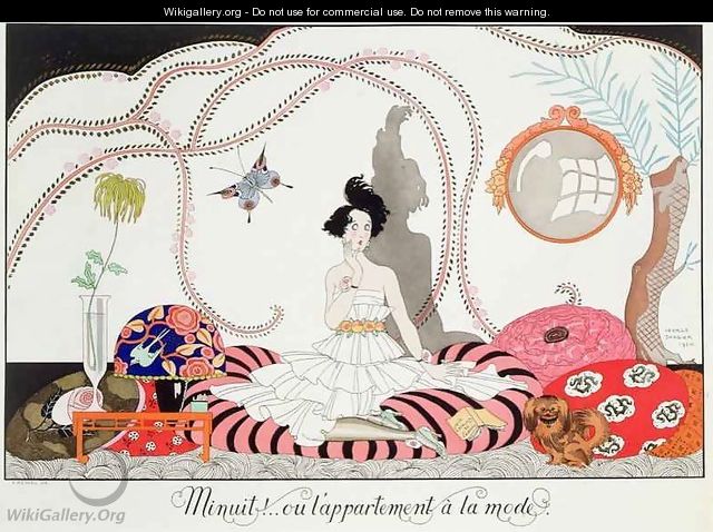 Midnight or The Fashionable Apartment - Georges Barbier