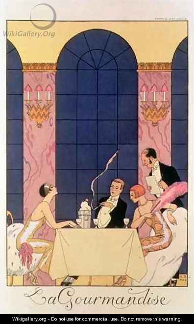 The Gourmands - Georges Barbier