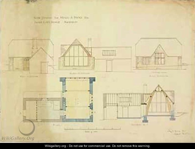 New Studio for Henry A. Payne esq. Saint Loes House, Amberley - Sidney Barnsley