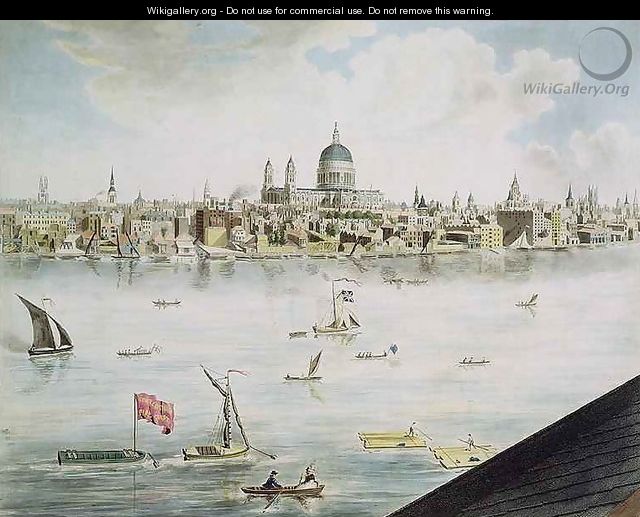 Panoramic view of London 5 - (after) Barker, Robert