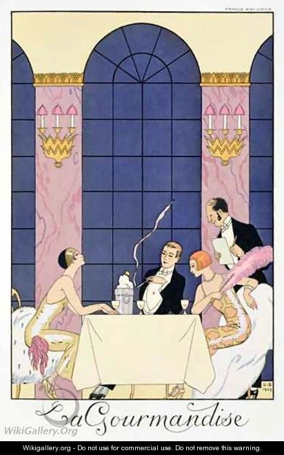 The Gourmands - (after) Barbier, Georges
