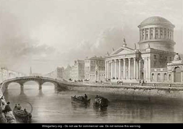 The Four Courts, Dublin - (after) Bartlett, William Henry