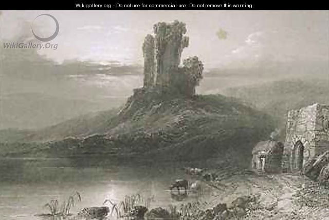 Kilcolman Castle, County Cork, Ireland - (after) Bartlett, William Henry