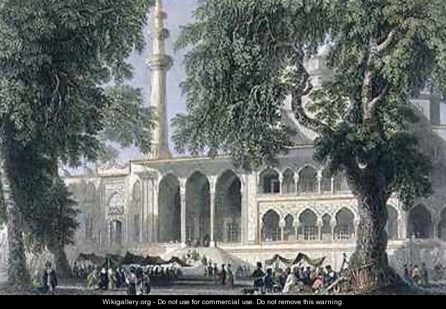 Yeni Djami, or Mosque of the Sultana Valide, Istanbul - (after) Bartlett, William Henry