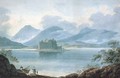 View across Loch Awe, Argyllshire, to Kilchurn Castle and the Mountains beyond - R.S. Barret