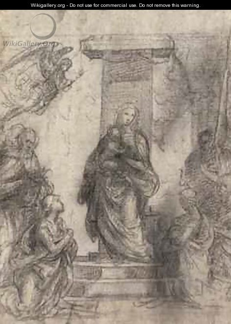 The Madonna and Child with saints - Fra (Baccio della Porta) Bartolommeo