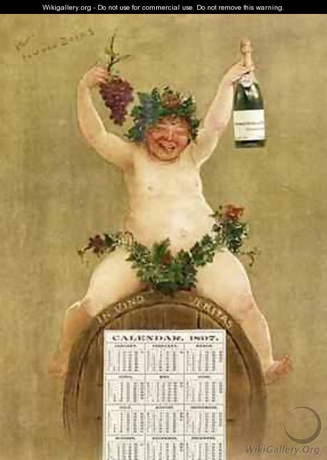 Promotional Calendar for Pfungst Freres Champagne - Jan van Beers
