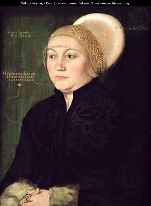 Portrait of Magdalena Neudorffer (1487-c.1544) - Barthel Beham