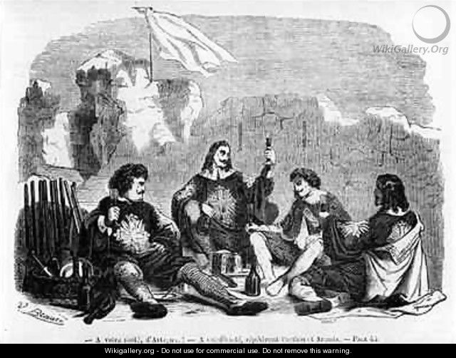 The Meal during the Siege of La Rochelle - (after) Beauce, Vivant