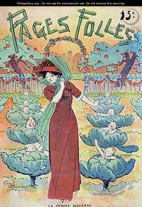 The Modern Woman in a Cabbage Field - Lubin de Beauvais