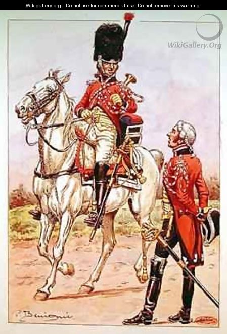 Bugler of the elite cavalry of the Imperial Guard - P. Benigni